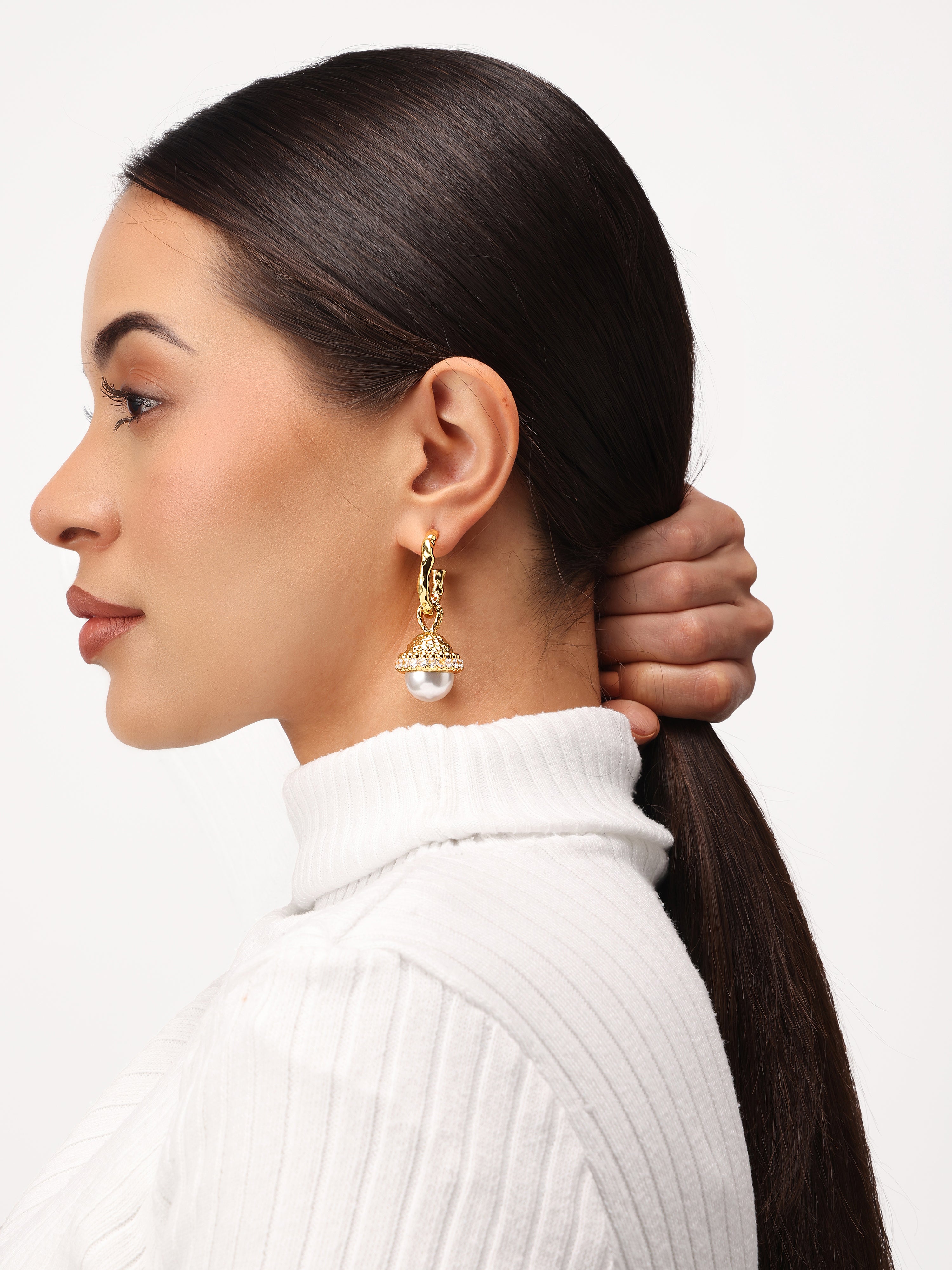Lunar Bell Drop Earrings