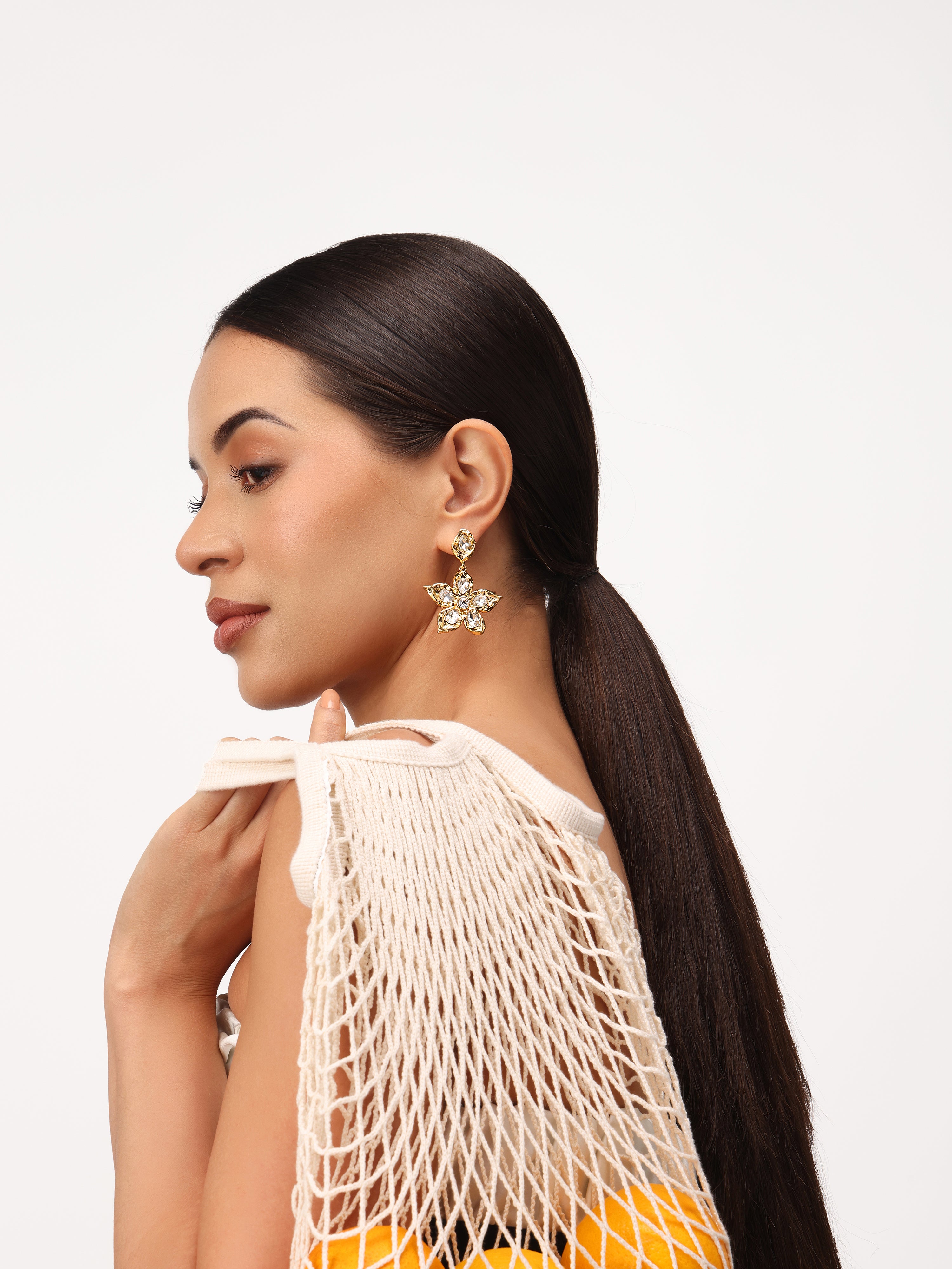 Molten Bloom Drop Earrings