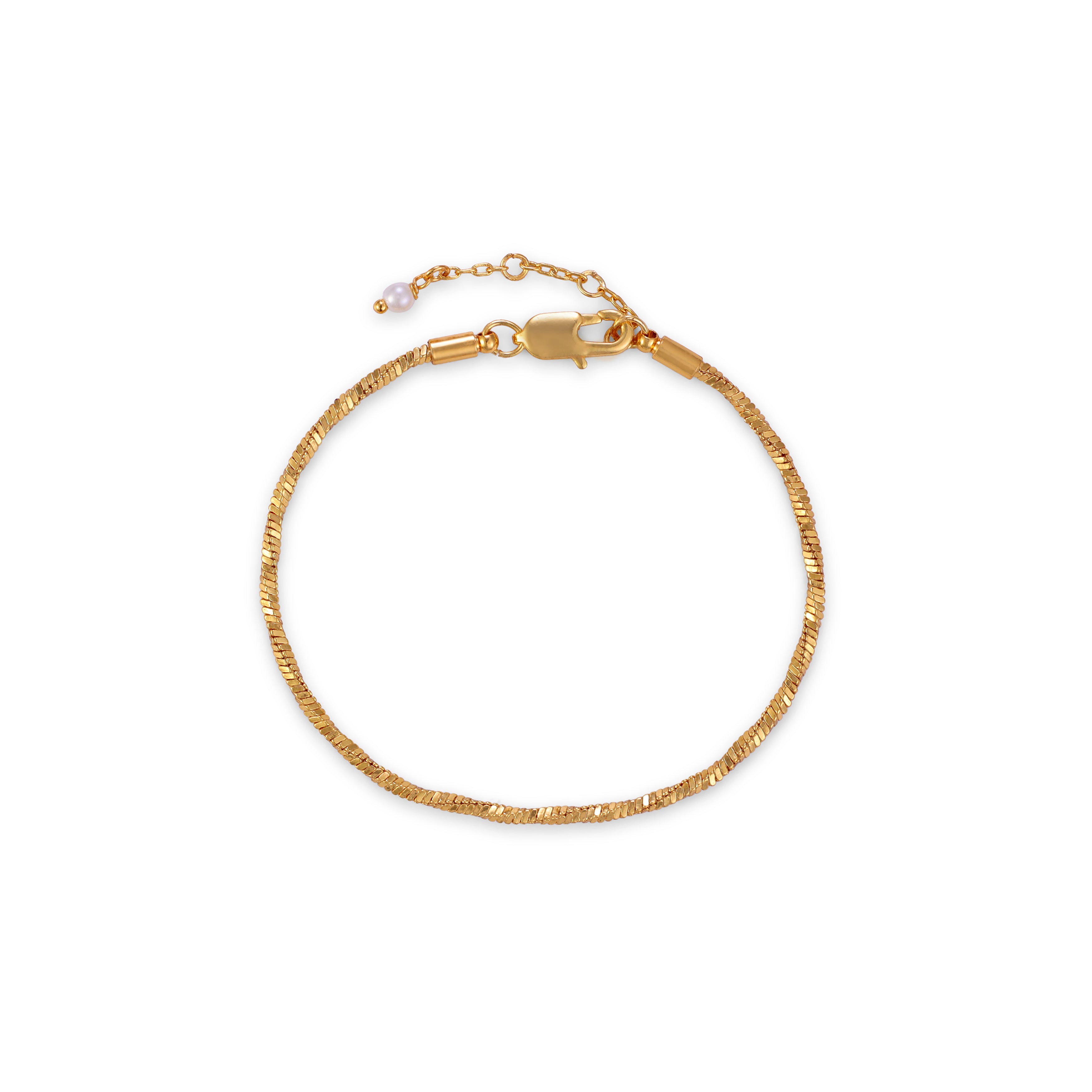 Twist Snake Bracelet — 14K gold-plated recycled brass bracelet by Sucra