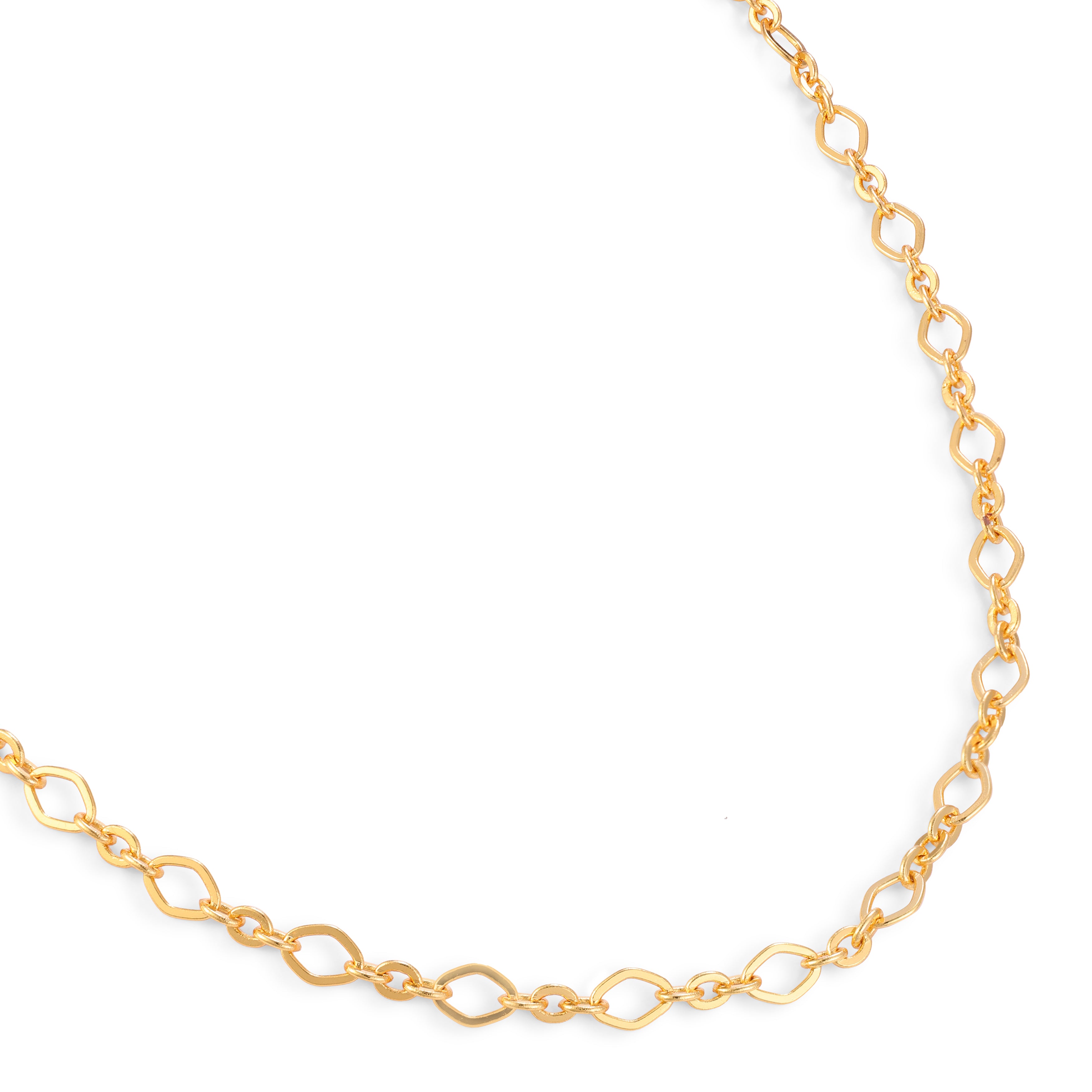 Bold Oval Link Necklace — 14K gold-plated recycled brass necklace by Sucra
