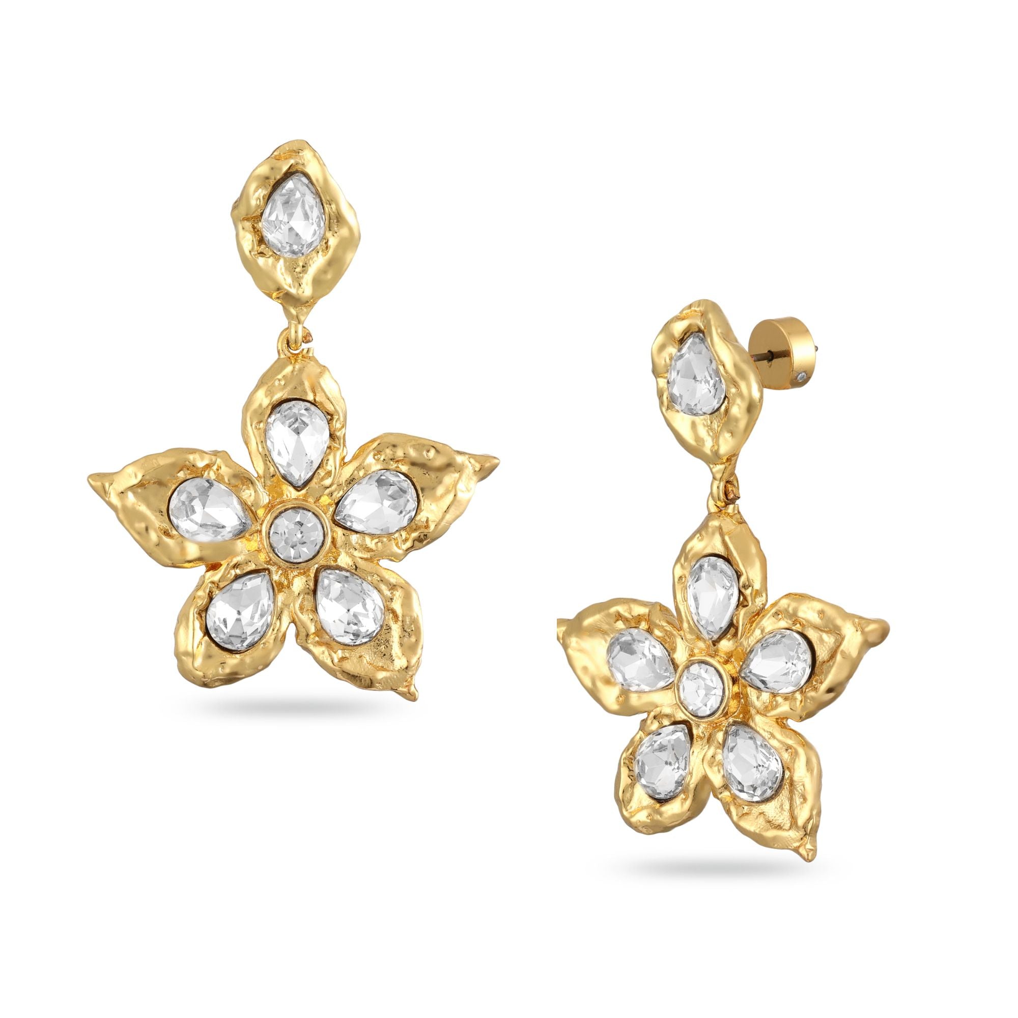 Molten Bloom Drop Earrings