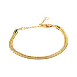 Serpentine Bracelet - gold snake chain bracelet by Sucra