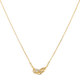 The Choker Layer - fine gold chain with a stone-set link pendant by Sucra