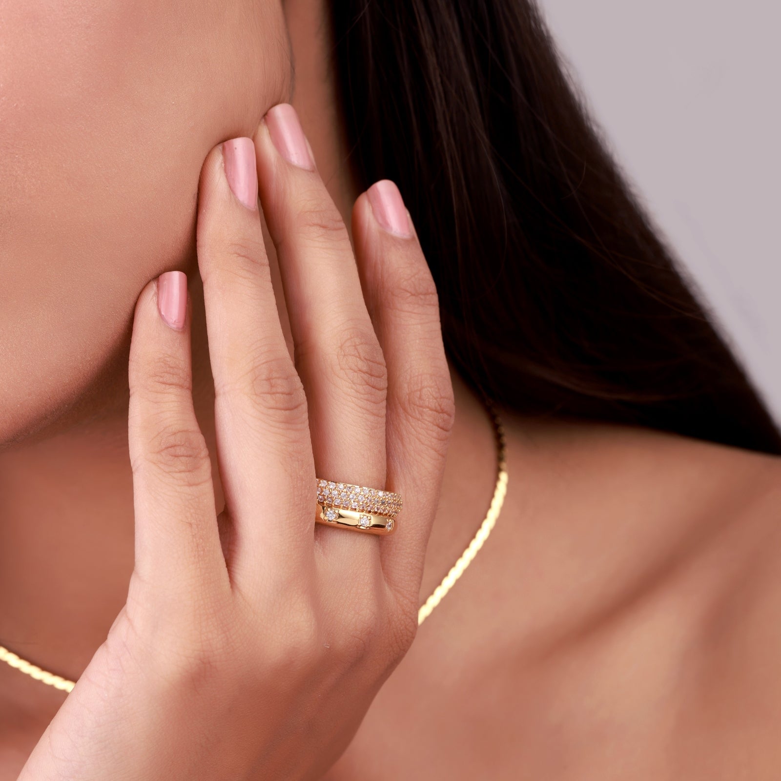 Twinkling Cascade Ring