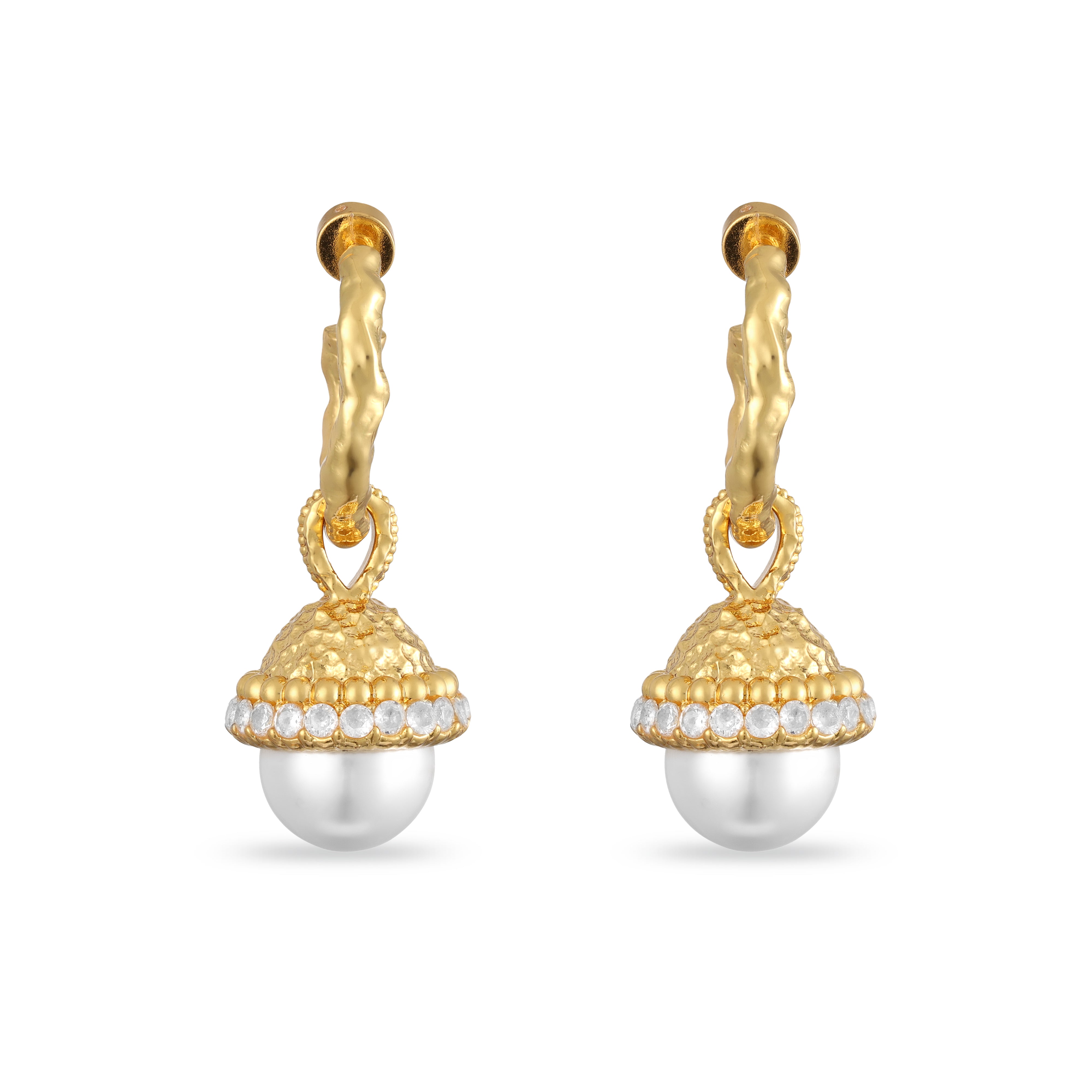 Lunar Bell Drop Earrings