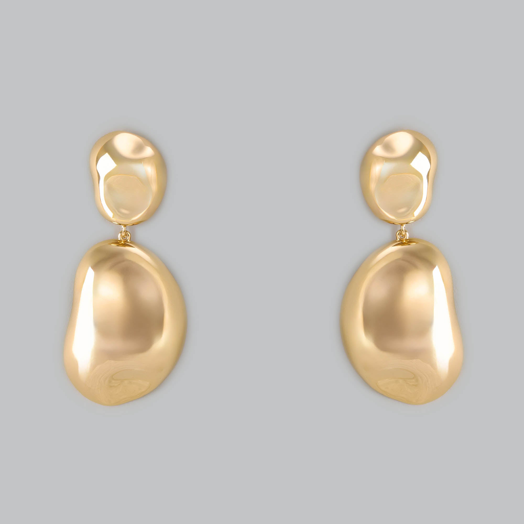 Molten Gold Statement Earrings