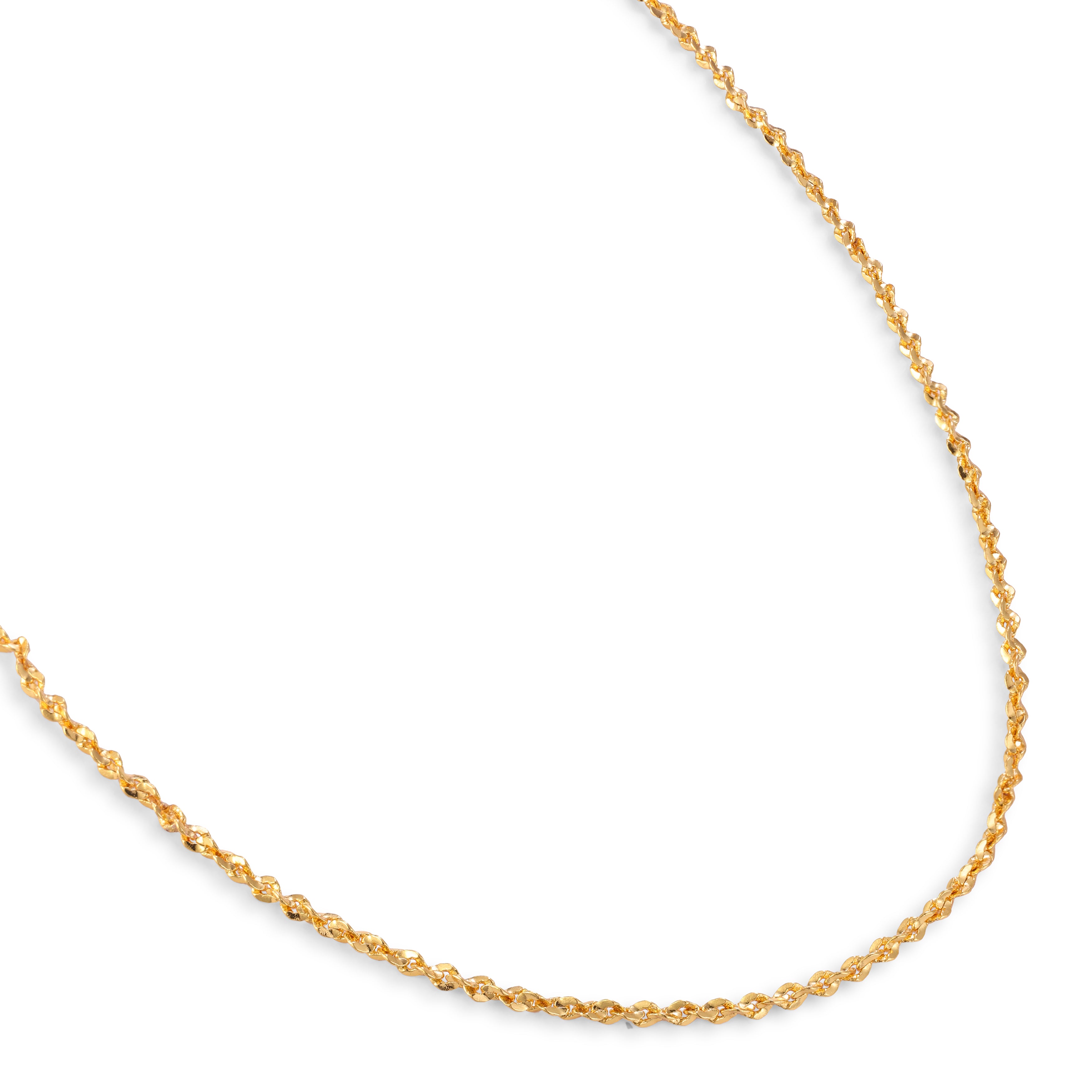 Shimmer Link Necklace — 14K gold-plated recycled brass necklace by Sucra