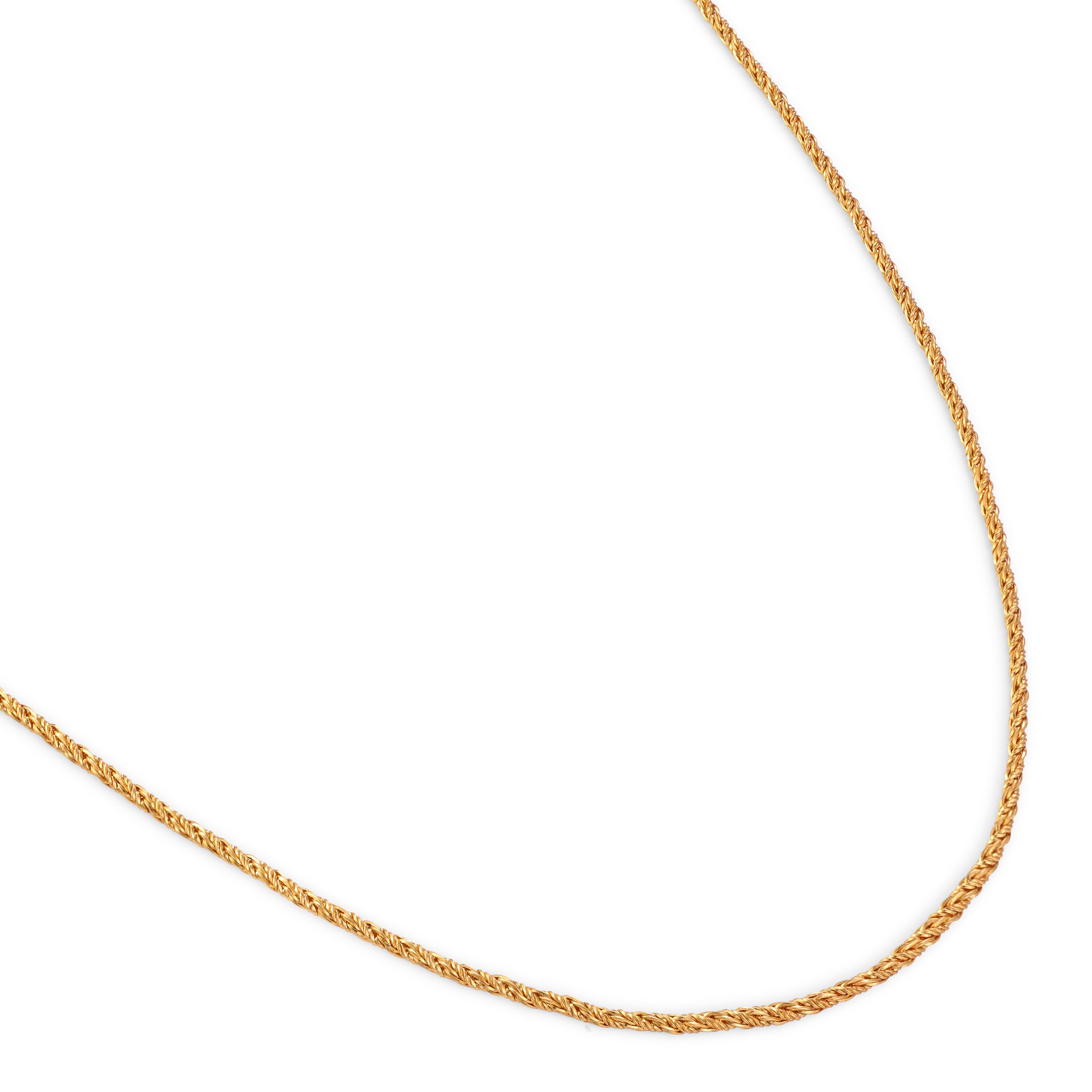 Woven Chain Necklace — 14K gold-plated recycled brass necklace by Sucra