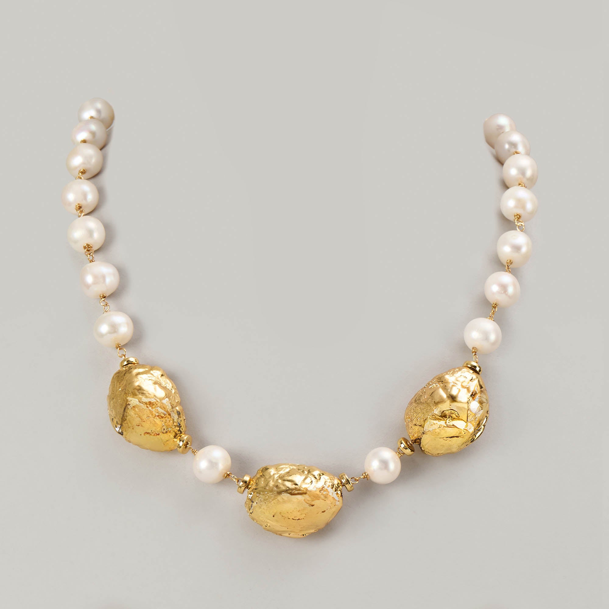 Aurora Nugget Pearl Necklace